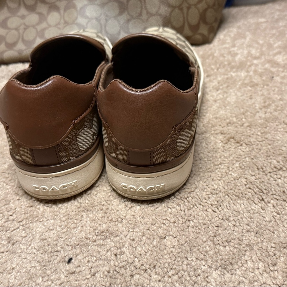 Coach Brown Signature Tote and Slip-On Set - Picture 3 of 9
